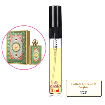 Mostra fiola din Parfumul Lattafa Queen Of Arabia, decant sticla cu pulverizator - Img 2