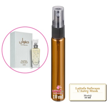 Mostra fiola din Parfumul Lattafa Safwaan L’Autre Musk, decant sticla cu pulverizator - Img 3