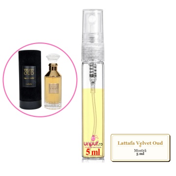 Mostra fiola din Parfumul Lattafa Velvet Oud, decant sticla cu pulverizator - Img 4