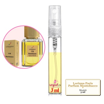 Mostra fiola din Parfumul Lorinna Paris Montobacco, decant sticla cu pulverizator - Img 2