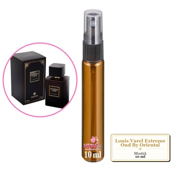 Mostra fiola din Parfumul Louis Varel Extreme Oud By Oriental, decant sticla cu pulverizator