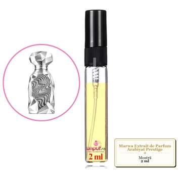 Mostra fiola din Parfumul Marwa Extrait de Parfum Arabiyat Prestige, decant sticla cu pulverizator - Img 4