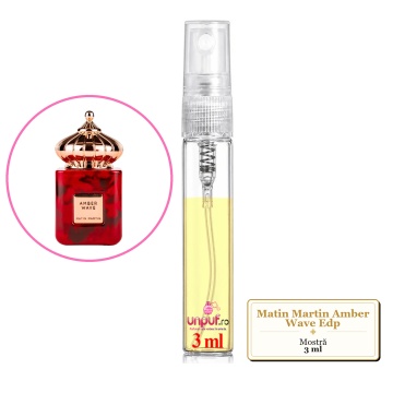 Mostra fiola din Parfumul Matin Martin Amber Wave Edp, decant sticla cu pulverizator - Img 3
