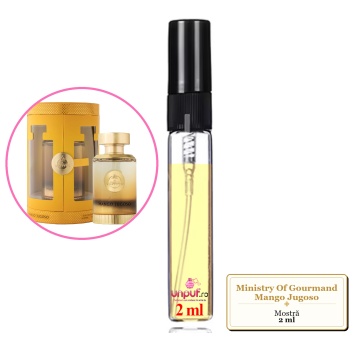 Mostra fiola din Parfumul Ministry Of Gourmand Mango Jugoso, decant sticla cu pulverizator