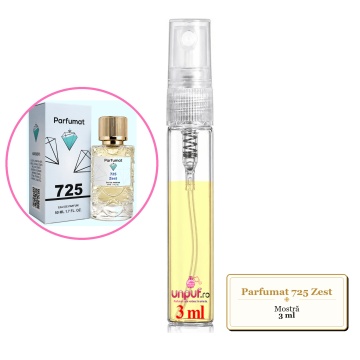 Mostra fiola din Parfumul Parfumat 725 Zest, decant sticla cu pulverizator - Img 2