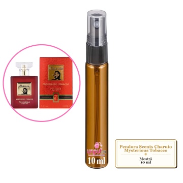 Mostra fiola din Parfumul Pendora Scents Charuto Mysterious Tobacco, decant sticla cu pulverizator
