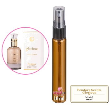 Mostra fiola din Parfumul Pendora Scents Glorious, decant sticla cu pulverizator