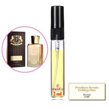 Mostra fiola din Parfumul Pendora Scents Golden One, decant sticla cu pulverizator - Img 2