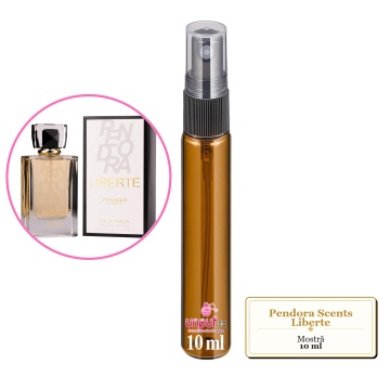 Mostra fiola din Parfumul Pendora Scents Liberte, decant sticla cu pulverizator