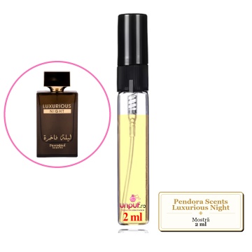 Mostra fiola din Parfumul Pendora Scents Luxurious Night, decant sticla cu pulverizator - Img 2
