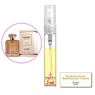Mostra fiola din Parfumul Pendora Scents Madonna De Femme, decant sticla cu pulverizator - Img 3