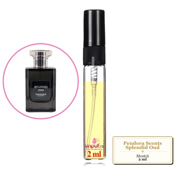 Mostra fiola din Parfumul Pendora Scents Splendid Oud, decant sticla cu pulverizator - Img 1