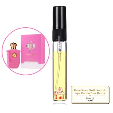Mostra fiola din Parfumul Rare Rose Gulf Orchid, Apa De Parfum Dama, decant sticla cu pulverizator