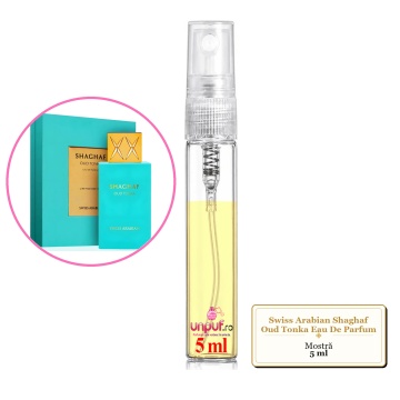 Mostra fiola din Parfumul Swiss Arabian Shaghaf Oud Tonka Eau De Parfum, decant sticla cu pulverizator - Img 4