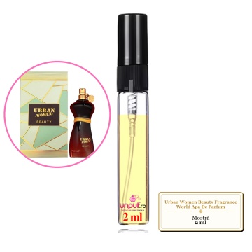 Mostra fiola din Parfumul Urban Women Beauty Fragrance World Apa De Parfum, decant sticla cu pulverizator