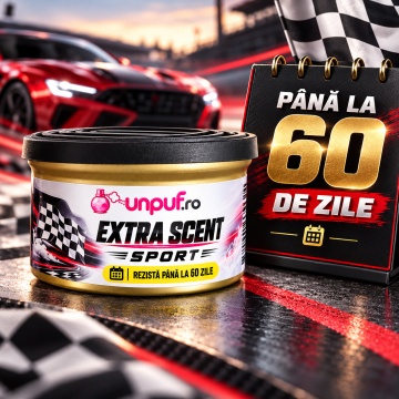 Odorizant Auto Unpuf Extra Scent Sport, Parfum Auto Fresh, Intensitate Reglabilă, Până la 60 Zile, 40g - Img 3