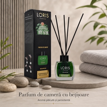 Odorizant de Cameră cu Bețișoare Parfumate Loris Parfum Grădini din Babilon, 120 ml, Esență Babylon Gardens, Miros Elegant și Persistent - Img 5