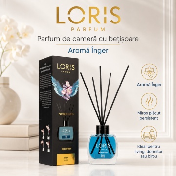 Odorizant de Cameră cu Bețișoare Parfumate Loris Parfum Înger, 120 ml, Esență Angel, Miros Plăcut și Persistent - Img 6