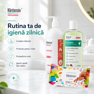 Pachet igiena completa Klintensiv – 500 ml + 70 buc - Img 4