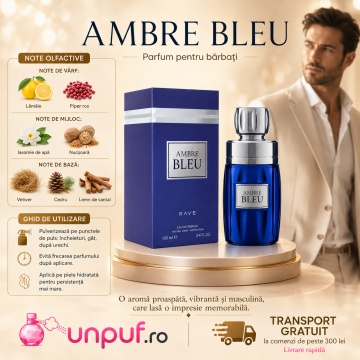 Parfum Ambre Bleu Rave 100 ml, Apa De Parfum, Barbati - Img 9