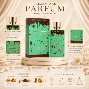 Parfum Anfar Pistachio Kunafa Dubai Chocolate 80 ml - Img 3