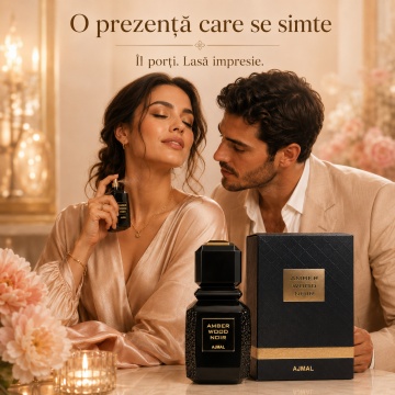 Parfum Arăbesc Ajmal Amber Wood Noir 50 ml, Damă, edp - Img 3