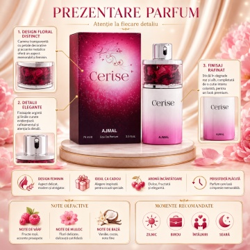 Parfum Arăbesc Ajmal Cerise 75 ml, Damă, edp - Img 3
