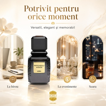 Parfum Arăbesc Ajmal Patchouli Wood 100 ml, Damă, edp - Img 6