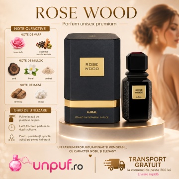 Parfum Arăbesc Ajmal Rose Wood 100 ml, Damă, edp - Img 9