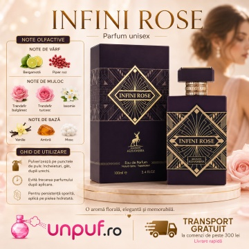 Parfum Arăbesc Alhambra Infini Rose Maison Alhambra 100 ml, Apă de Parfum Unisex, Damă și Bărbat, Aromă Floral Orientală, Inspirat Atomic Rose - Img 9