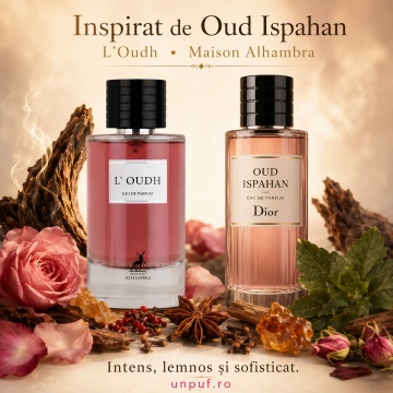 Parfum Arăbesc Alhambra L’Oudh Maison Alhambra 100 ml, Apă de Parfum Unisex, Damă și Bărbat, Aromă Oriental Oud Lemnoasă, Inspirat Oud Ispahan - Img 8