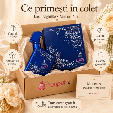 Parfum Arăbesc Alhambra Luxe Nightlife Maison Alhambra 100 ml, Apă de Parfum Bărbați, Aromă Oriental Ambrată, Inspirat New York Nights - Img 4