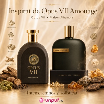 Parfum Arăbesc Alhambra Optus VII Roman Maison Alhambra 100 ml, Apă de Parfum Bărbați, Aromă Aromatic Lemnoasă, Inspirat Opus VII Amouage - Img 8