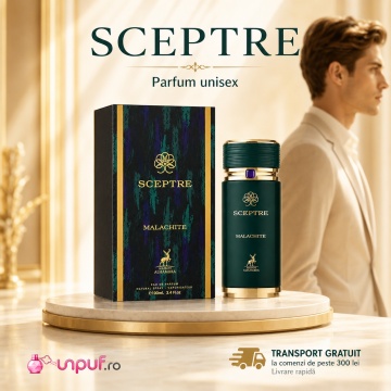 Parfum Arăbesc Alhambra Sceptre Malachite 100 ml, Apă de Parfum Unisex, Damă și Bărbat, Maison Alhambra, Inspirat God of Fire, Aromă Oriental Modernă Fresh Fructată cu Note Fructate, Bergamotă, Condimente, Iasomie, Trandafir, Note Lemnoase, Cedru, Ambră, - Img 10