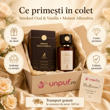 Parfum Arăbesc Alhambra Smoked Oud & Vanilla Maison Alhambra 100 ml, Apă de Parfum Unisex, Damă și Bărbat, Aromă Oriental Vanilată, Inspirat Vanille Fatale - Img 4