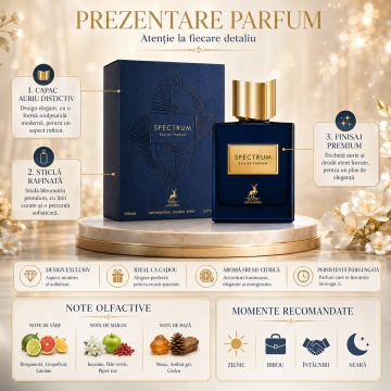 Parfum Arăbesc Alhambra Spectrum Maison Alhambra 100 ml, Apă de Parfum Bărbați, Aromă Oriental Modernă, Inspirat Elysium - Img 3