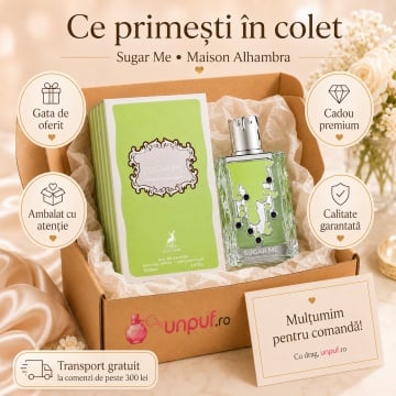 Parfum Arăbesc Alhambra Sugar Me Pistachio Chocolate Maison Alhambra 100 ml, Apă de Parfum Unisex, Damă și Bărbat, Aromă Gurmand Orientală, Inspirat Yum Pistachio Gelato - Img 4