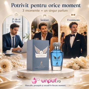 Parfum Arăbesc Alhambra Victorioso Maison Alhambra 100 ml, Apă de Parfum Bărbați, Aromă Oriental Modernă Fresh, Inspirat Invictus - Img 6