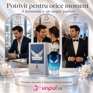 Parfum Arăbesc Alhambra Victorioso Myth Maison Alhambra 100 ml, Apă de Parfum Bărbați, Aromă Fresh Marină Lemnoasă, Inspirat Invictus Legend - Img 6