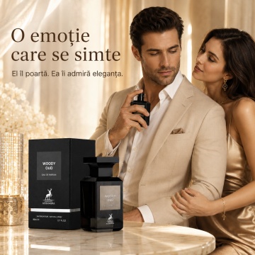 Parfum Arăbesc Alhambra Woody Oud Maison Alhambra 80 ml, Apă de Parfum Unisex, Damă și Bărbat, Aromă Oud Lemnos Condimentată, Inspirat Oud Wood - Img 6