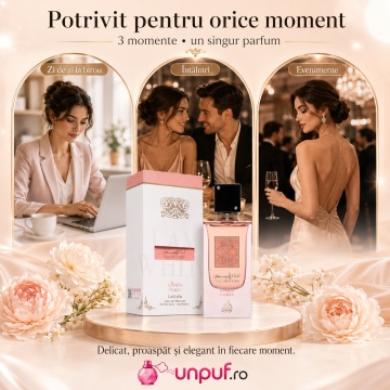Parfum Arăbesc Ana Abiyedh Coral Lattafa 60 ml, Apă de Parfum Unisex, Aromă Floral Fructată cu Pepene Roșu, Piersică, Portocală, Cocos, Vanilie și Mosc - Img 6