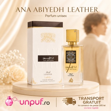 Parfum Arăbesc Ana Abiyedh Leather Lattafa 60 ml, Apă de Parfum Unisex, Damă și Bărbat, Inspirat Irish Leather Memo Paris, Aromă Pielărie Lemnos Condimentată cu Boabe de Ienupăr, Cardamom, Piper Roz, Zmeură, Ghimbir, Stânjenel, Trandafir, Ambră și Mosc Al - Img 10