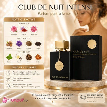 Parfum Arăbesc Armaf Club De Nuit Intense Woman 105 ml, Apă de Parfum Damă, Aromă Chypre Florală, Elegantă, Intensă, Seducătoare și Feminină, Inspirată de Noir De Noir - Img 9