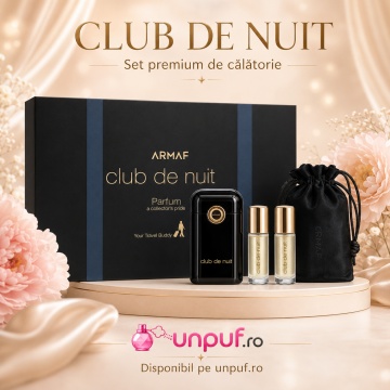 Parfum Arăbesc Armaf Club De Nuit Travel Set Black Men, Unisex, Damă, Bărbat, edp