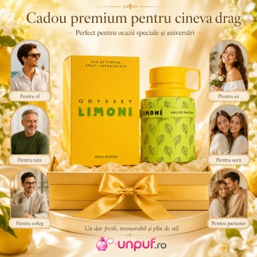 Parfum Arăbesc Armaf Odyssey Limoni Fresh Edition 200 ml, Apă de Parfum Unisex Damă și Bărbat, Aromă Citrus Fresh, Acvatică, Proaspătă și Energizantă - Img 7