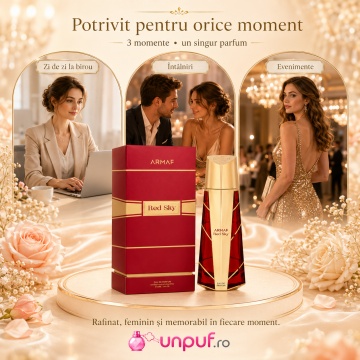 Parfum Arăbesc Armaf Red Sky 105 ml, Apă de Parfum Unisex Damă și Bărbat, Aromă Florală Dulce, Elegantă și Feminină, Inspirată de Si Fiori - Img 6