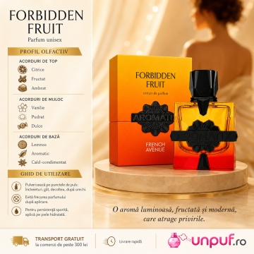 Parfum Arăbesc Aromatix Forbidden Fruit French Avenue 100 ml, Apă de Parfum Unisex, Damă și Bărbat, Inspirat Sun Gria, Aromă Ambrată Floral Fructată Dulce cu Portocală Sângerie, Bergamotă, Cardamom, Măr Roșu, Piersică, Margarita, Trandafir, Vanilie, Ambră - Img 9