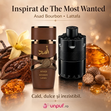 Parfum Arăbesc Asad Bourbon Lattafa 100 ml, Apă de Parfum Bărbat, Aromă Oriental Condimentată cu Lavandă, Piper Roz, Prună, Cacao, Davana, Nucșoară, Bourbon, Ambră, Vanilie și Vetiver - Img 8