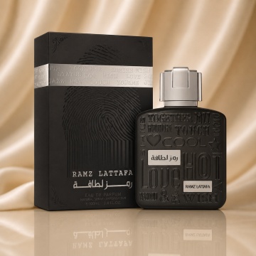 Parfum Arabesc Bărbați Ramz Silver Lattafa, Eau de Parfum 100 ml, Masculin, Dulce Aromatic Vanilat