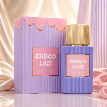 Parfum Arăbesc Choco Lait Paris Corner 100 ml, Apă de Parfum Damă, Aromă Oriental Vanilată, Gurmandă, Cacao, Măr, Oud, Tămâie și Mosc Alb